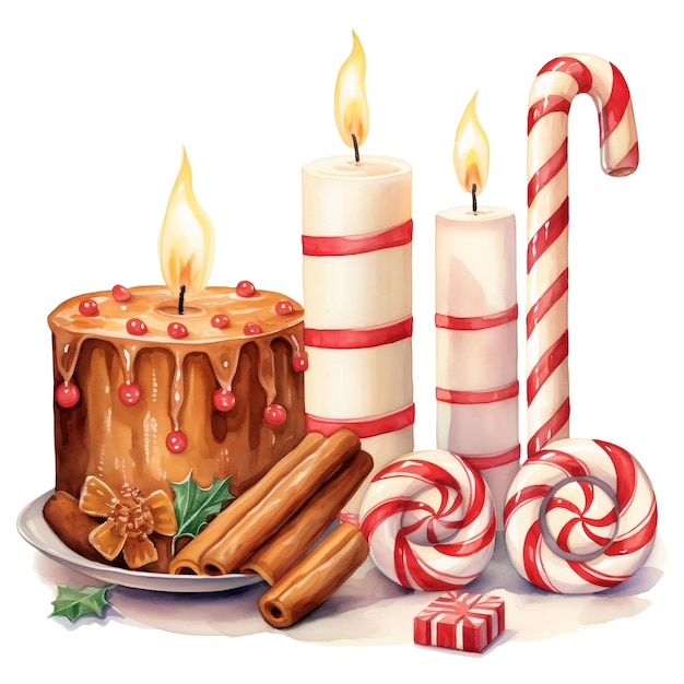 Kerst Cake Koekjes Illustratie