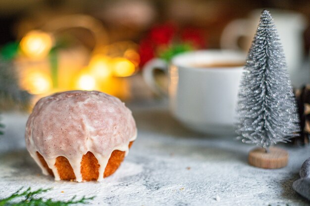 kerst cake zoet gebak koekje koekje zelfgebakken broodje dessert feestelijke tafel instelling vakantie