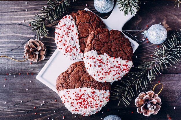 Kerst chocoladekoekjes