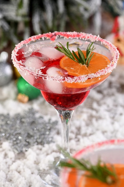 Kerst Cranberry margarita cocktail