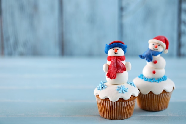 Kerst cupcakes, close-up