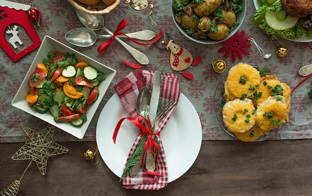 Kerst eettafel