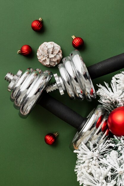 Kerst fitnessgewichten voor trainingscadeau