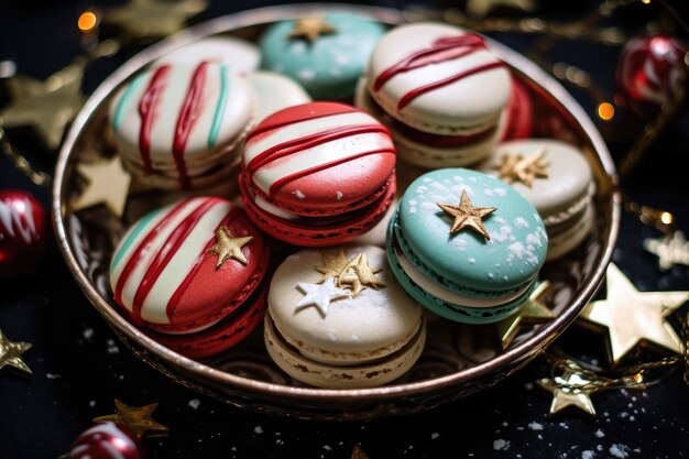 Kerst Franse macaronskoekjes