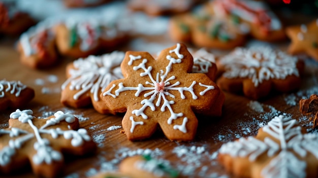 Foto kerst gemberbrood koekjes