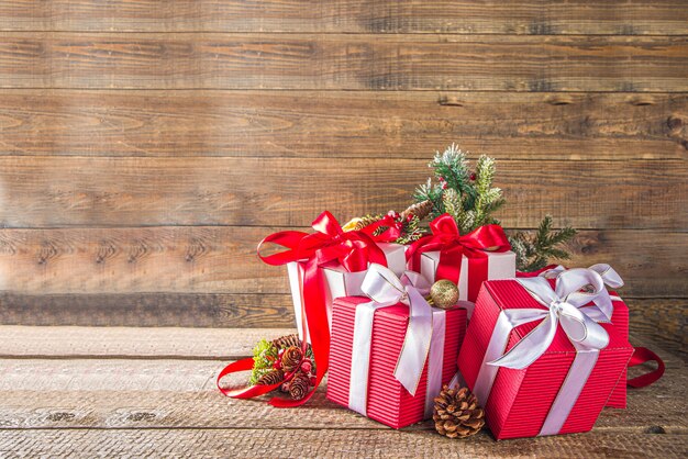 Kerst geschenkdozen en decoraties