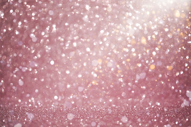 kerst glitter licht roze achtergrond met bokeh