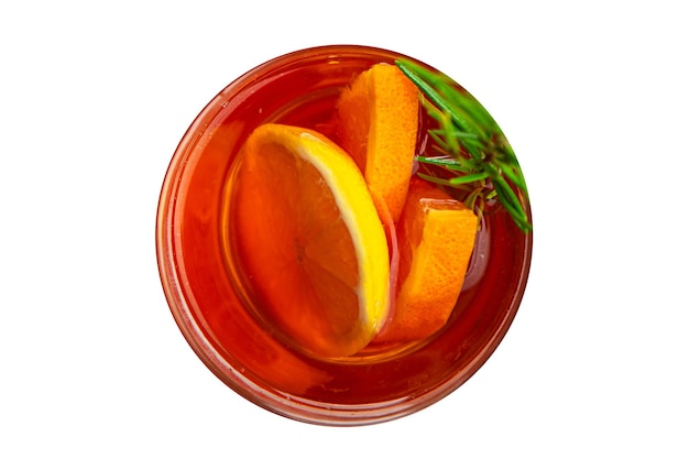 kerst glühwein cocktail citrus en rozemarijn traditionele drank nieuwjaar vakantie aperitief maaltijd