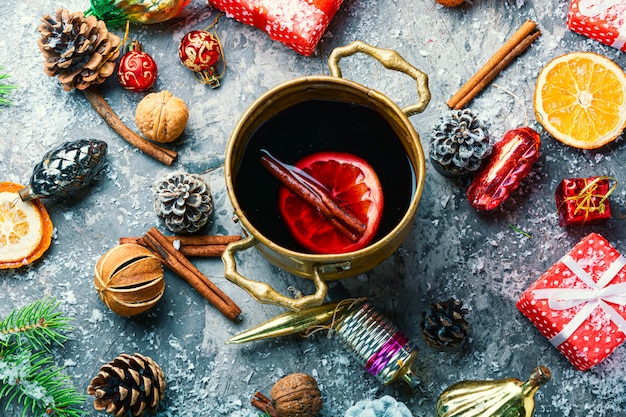 Kerst glühwein rode wijn