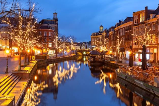 Kerst leidse gracht oude rijn