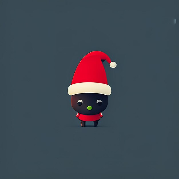 Kerst minimalistische mascotte Generatieve AI