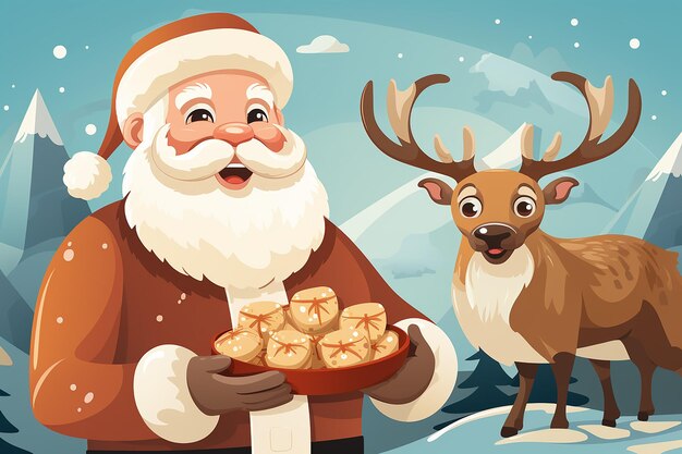 Kerst Santa Claus cartoon afbeelding