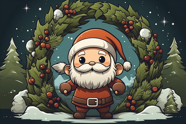 Kerst Santa Claus cartoon afbeelding