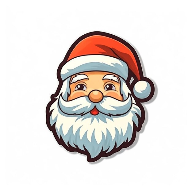 Kerst schattige kerstman xmas vrolijke Kerstmanstickers geïsoleerde decoratie Nieuwjaarsvakantie