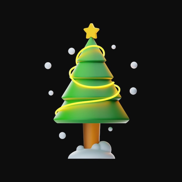 Kerst snoep pictogram 3D-rendering op geïsoleerde achtergrond