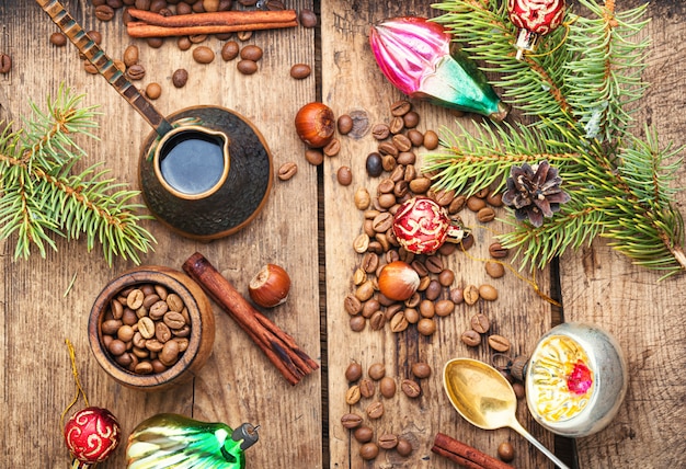 Kerst speelgoed en koffie