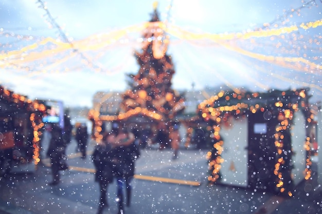 Kerst stad landschap achtergrond vervagen verkoop