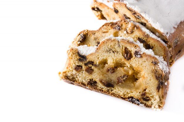 Kerst stollen fruit segment