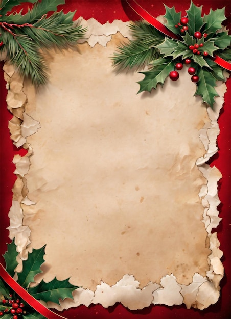 Kerst Vintage Papier Achtergrond