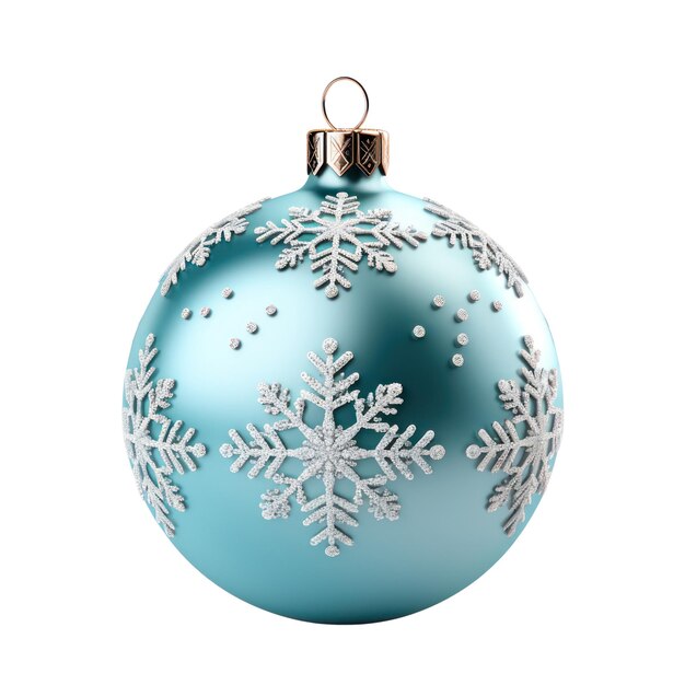 Kerstbal geïsoleerd op witte achtergrond png Xmas versierde ballen