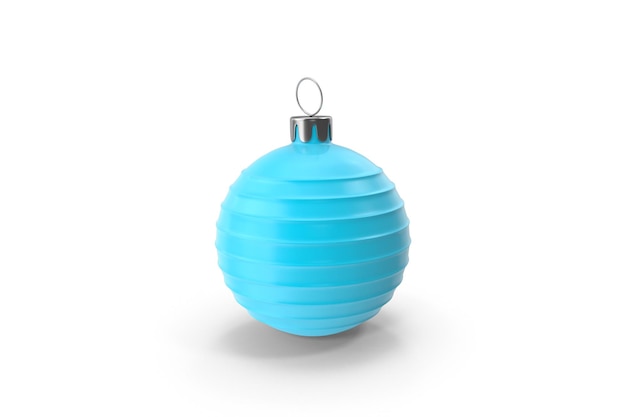 Kerstballen Blauw 3d