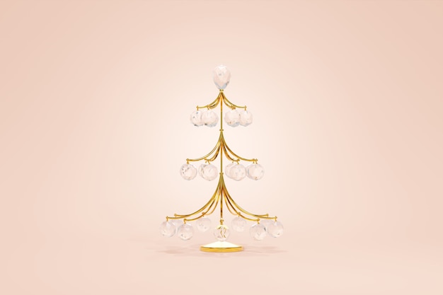 Kerstboom breekbare gouden draad decoratie hangende bal kristalglas