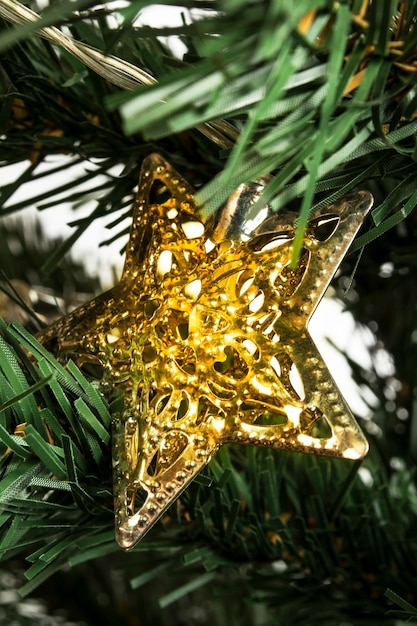 Foto kerstboom close-up