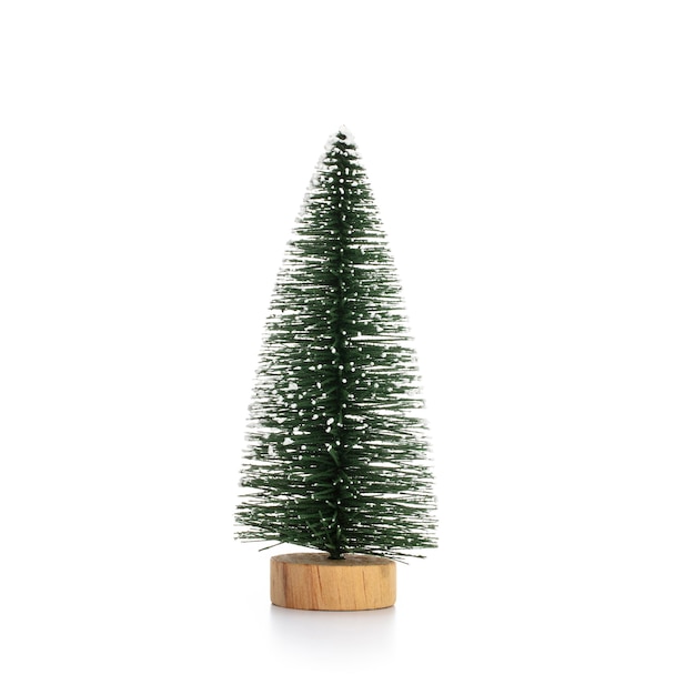 Kerstboom geïsoleerd op een witte.