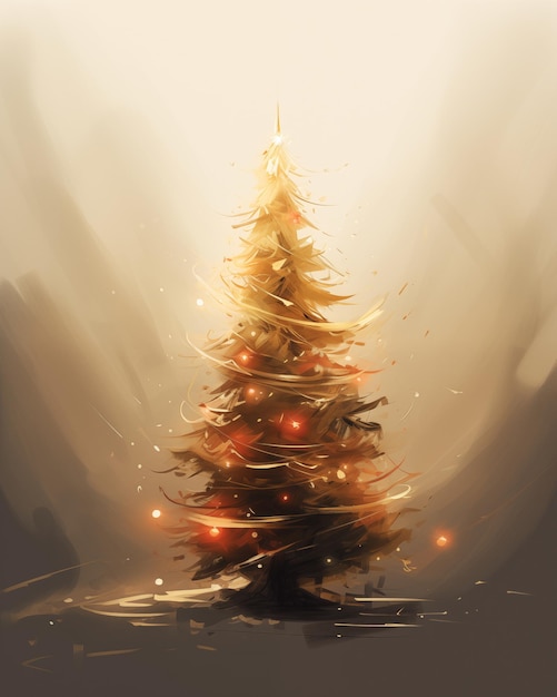 kerstboom illustratie