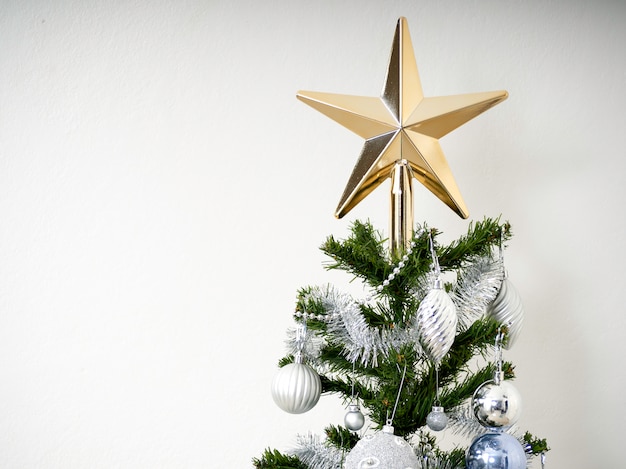 Kerstboom kamer achtergrond