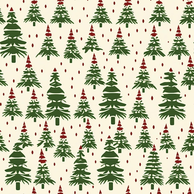 Kerstboom naadloze patroon tegelbare vakantie land print voor behang inpakpapier plakboek stof en productontwerp inspiratie