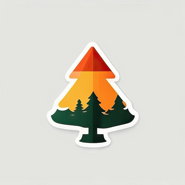 Kerstboom Sticker