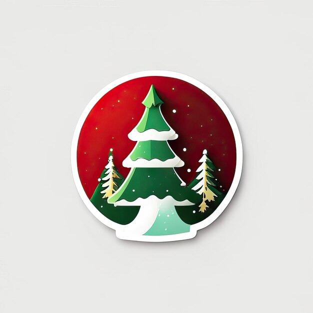 Kerstboom Sticker