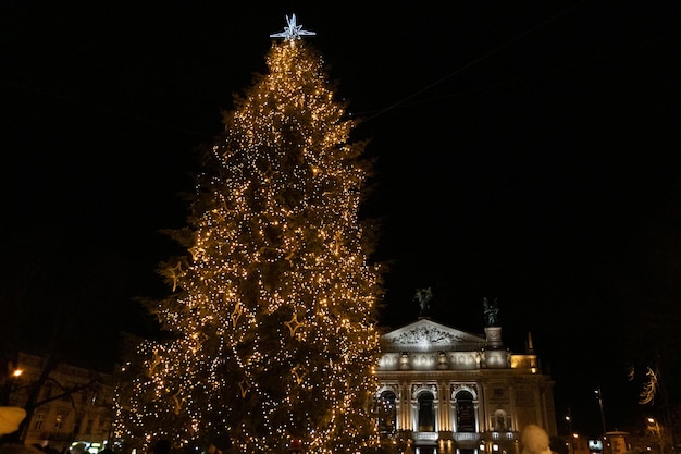 Kerstboom voor operagebouw