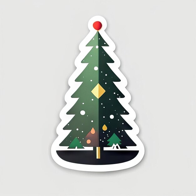 Kerstboomsticker