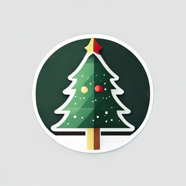 Kerstboomsticker