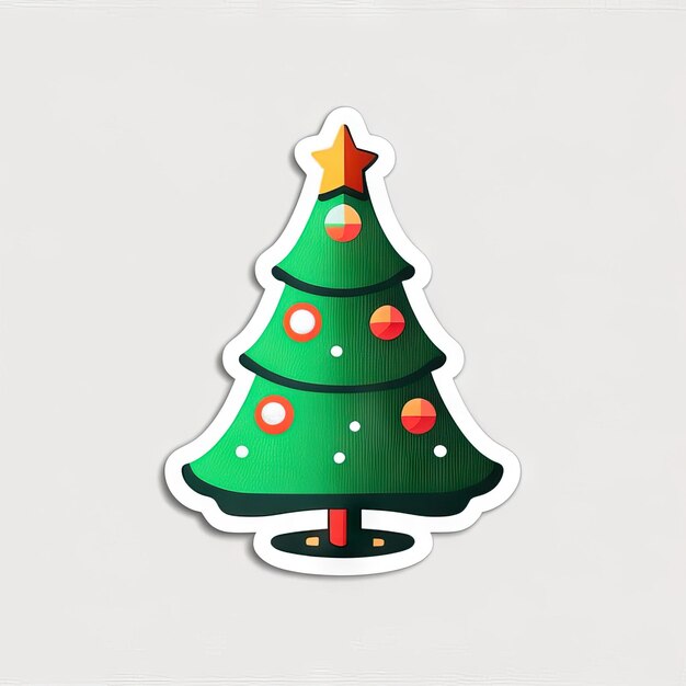 Kerstboomsticker