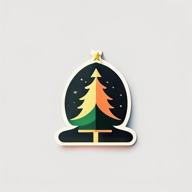 Kerstboomsticker