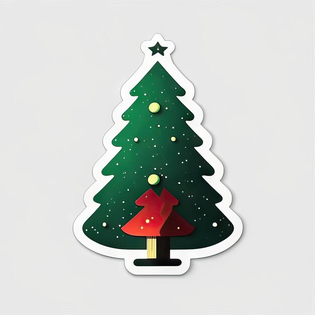 Kerstboomsticker