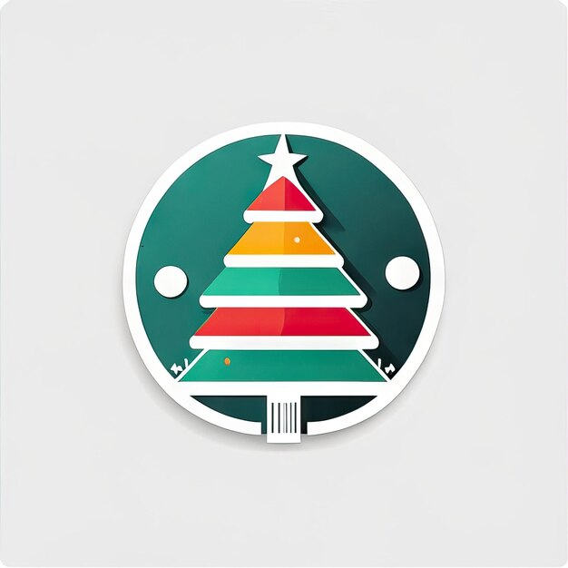 Kerstboomsticker