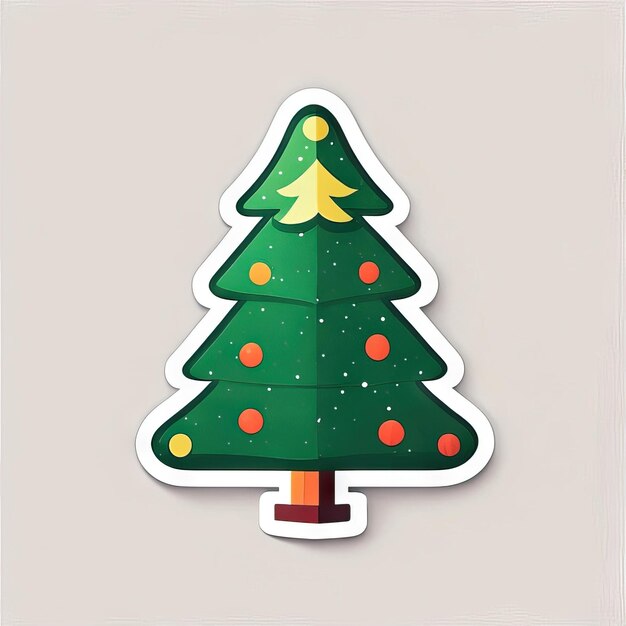 Kerstboomsticker