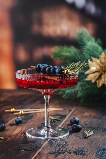 Foto kerstcocktail voor een feestje