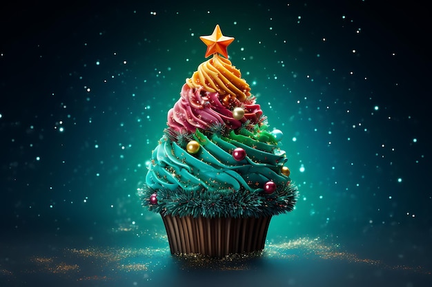 Kerstcupcake social media post