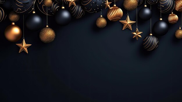 Kerstdecoratie en viering achtergrond sjabloon illustratie