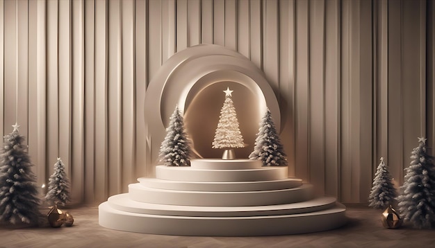 Kerstfoto vreugdevolle vakantie dcor lichten en vrolijke momenten Sociale media amp feestelijk ontwerp