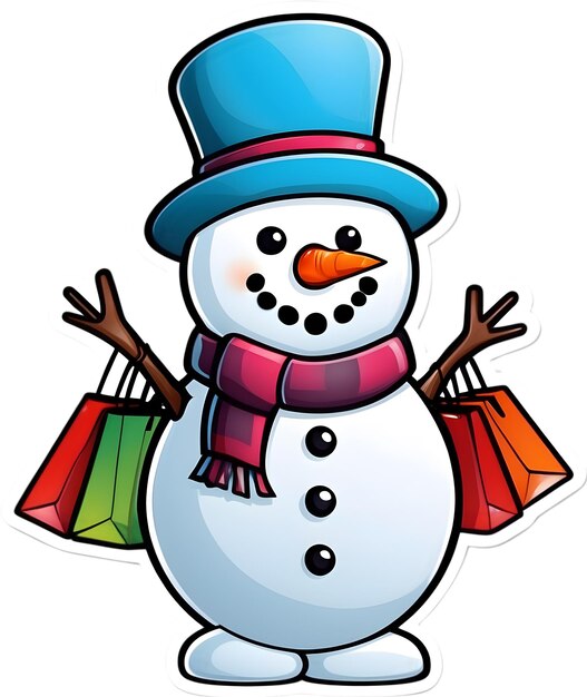 Foto kersticonen feestelijke symbolen feesttijd kerstversieringen sneeuwman winkelen
