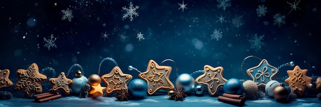 Kerstkoekjes versierd met feestelijke glazuren en versieringen