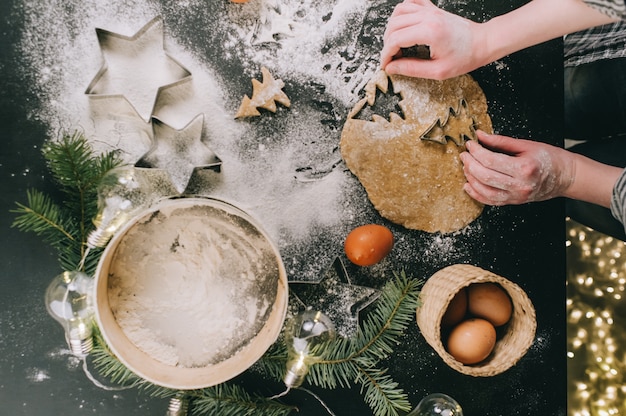 Kerstkoekjes voorbereiden