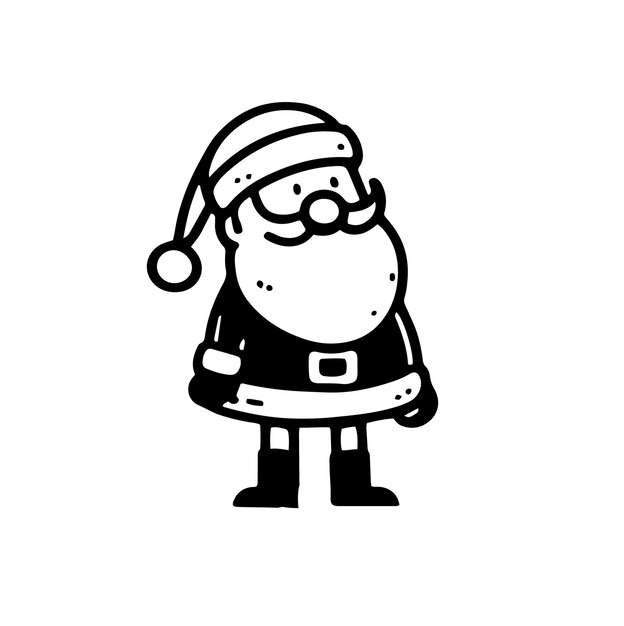 Foto kerstman kerstman vector illustratie