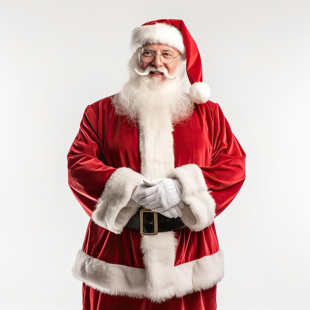 Kerstman stock photography witte achtergrond